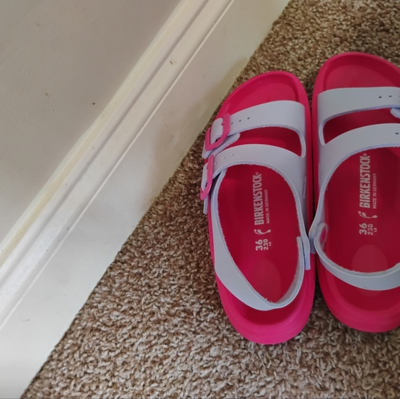 Birkenstock Girls Mogami Sandal Pink/Purple - Picture 3 of 7